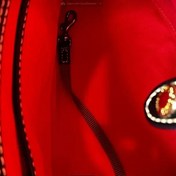 Dooney & Bourke Embossed Ostrich Style Leather Bag, Wallet, Checkbook Cover EUC - Picture 10 of 16